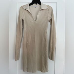 Cotton Citizen Rib Long Sleeve Mini Dress